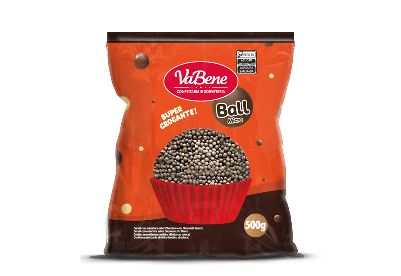 Cereal VaBene Ball Micro Chocolate ao Leite