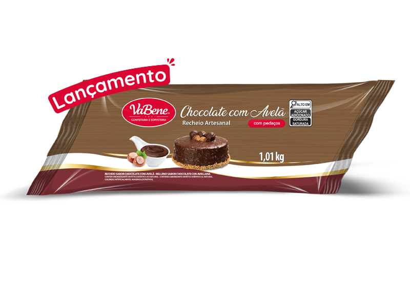 Recheio Artesanal Chocolate com Avelã